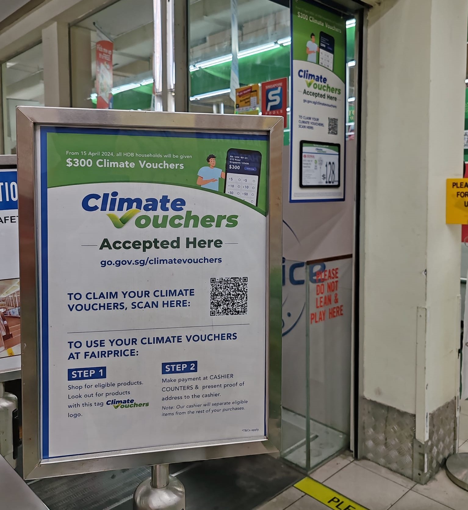 S$300 Climate Vouchers can be claimed from today & redeemed on products with relevant label