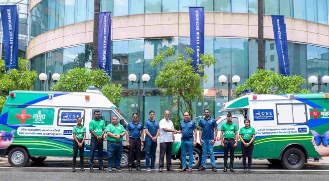 CSE Adopts Two Ambulances for the 1990 Suwa Seriya Foundation