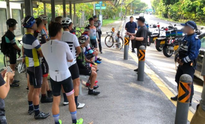 About 20 cyclists caught for riding in large groups & other offences: LTA
