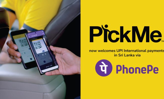 Indian Tourists pay contactless on PickMe rides in Sri Lanka