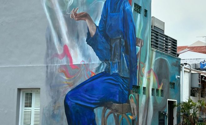 aware samsui woman mural