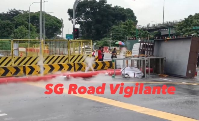 Gas cylinders leak carbon dioxide after lorry accident in Jurong, no injuries reported
