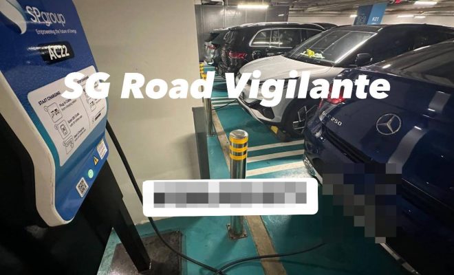 Mercedes pretends to be EV by tucking charging gun in boot at Funan lot, Internet applauds ‘creativity’