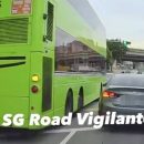 SBS bus & car crash into each other along Loyang Avenue after both vehicles refuse to give way