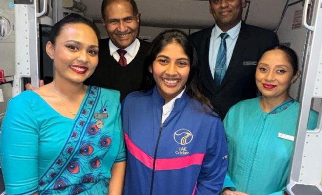 UAE Women’s National Cricket Team Aboard SriLankan Airlines
