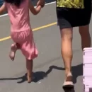 daughter walk on hot pavement (2)